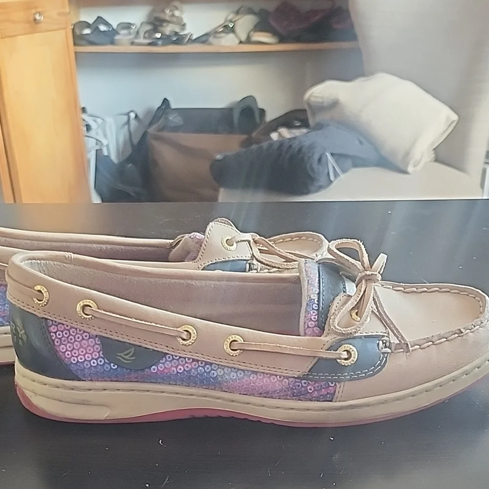 Sperry Kids' Blue and Pink Sneakers - Picture 2 of 4